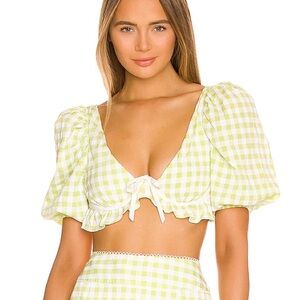 For Love & Lemons - Maureen Top in gingham